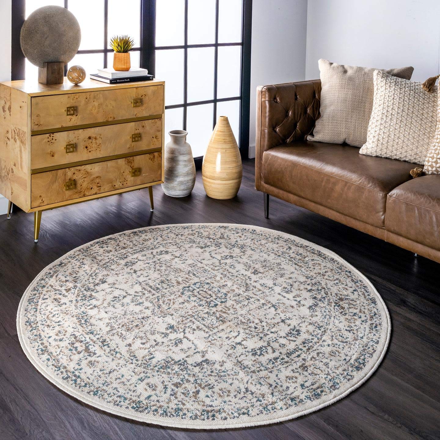 nuLOOM Tanith Vintage Medallion Area Rug, 11x15, Cream