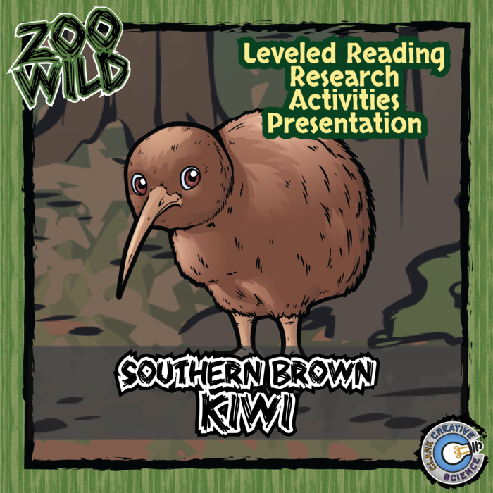 Kiwi - 15 Zoo Wild Resources - Leveled Reading, Slides & Activities