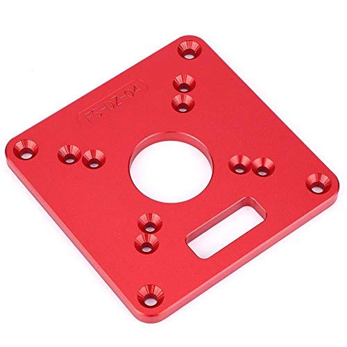 Router Table Insert Plate Aluminum Alloy 6061 Anodic Oxidation Engraving Router Table Plate Router Table Insert Plate Trimmer Woodworking Engraving Machine Accessory