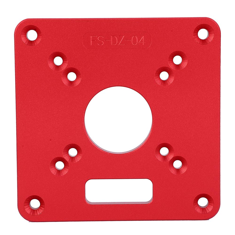 Router Table Insert Plate Aluminum Alloy 6061 Anodic Oxidation Engraving Router Table Plate Router Table Insert Plate Trimmer Woodworking Engraving Machine Accessory
