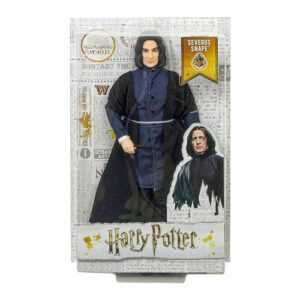 Mattel Harry Potter Collectible Severus Snape Doll (~12-inch) Wearing Black Coat Jacket and Wizard Robes, with Wand, Gift for 6 Year Olds and Up