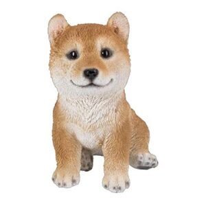 pacific giftware realistic japanese doggy shiba inu collectible figurine statue
