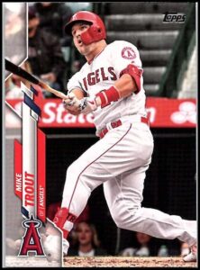 2020 topps #1 mike trout los angeles angels nm-mt mlb baseball