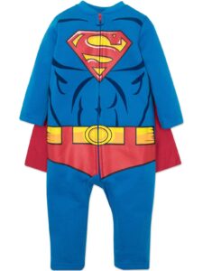 warner bros.dc comics justice league baby boys costume cape coverall 3-6 months