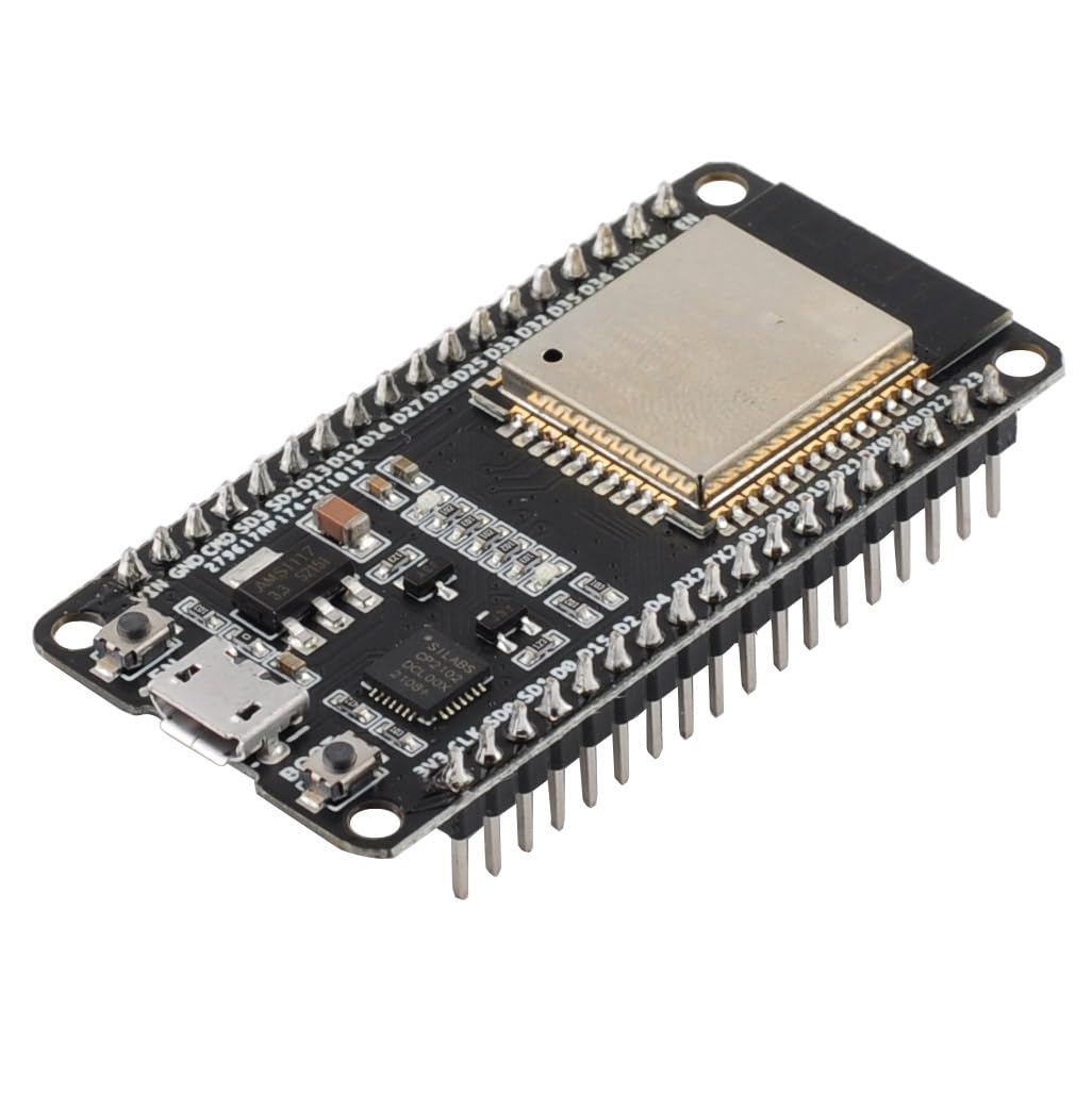 DIYmall ESP32 DEVKIT ESP32-WROOM-32 Development Board ESP32 ESP-32S 2.4GHz WiFi+BT BLE Dual-core Dev Module CP2102 for Arduino DOIT