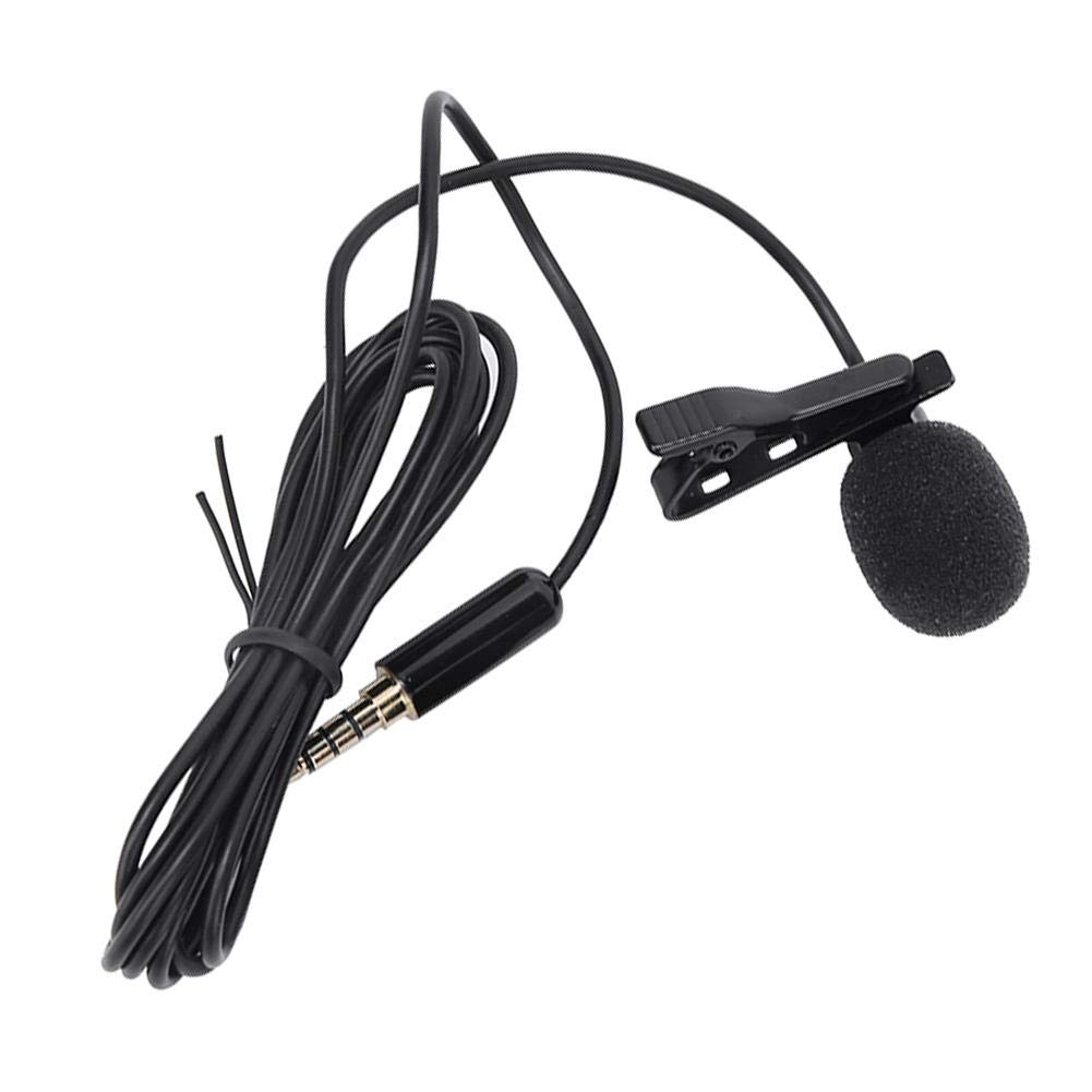 Lavalier Microphone, Professional Grade Omnidirectional Lapel Mic with Easy Clip on System for Recording Interview / Video Conference / Podcast / Voice Dictation / Phone