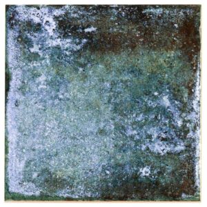 angela harris blue polished ceramic wall tile sample