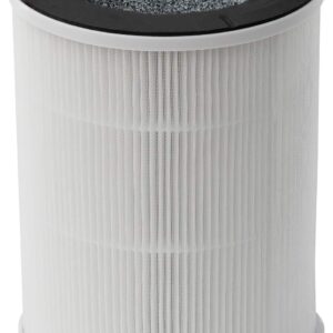 SilverOnyx True HEPA Replacement Filter (3-Speed, Portable with Strap) 3-in-1 True HEPA filter, For 400 sq ft Bedroom, Dust, Smokers & Pets - 400 sq ft White