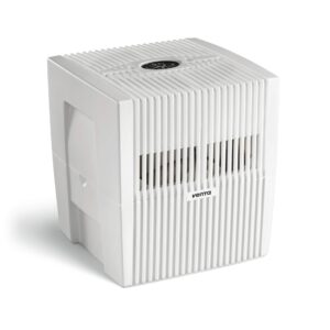 venta lw25 comfort plus humidifier in white - filter-free evaporative humidifier for spaces up to 485 ft²