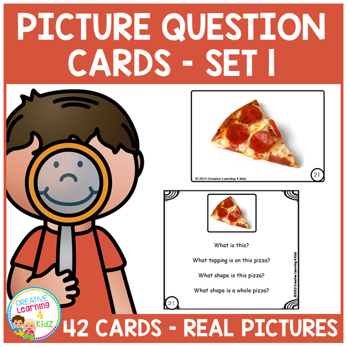 Picture Question Inference Cards Set 1