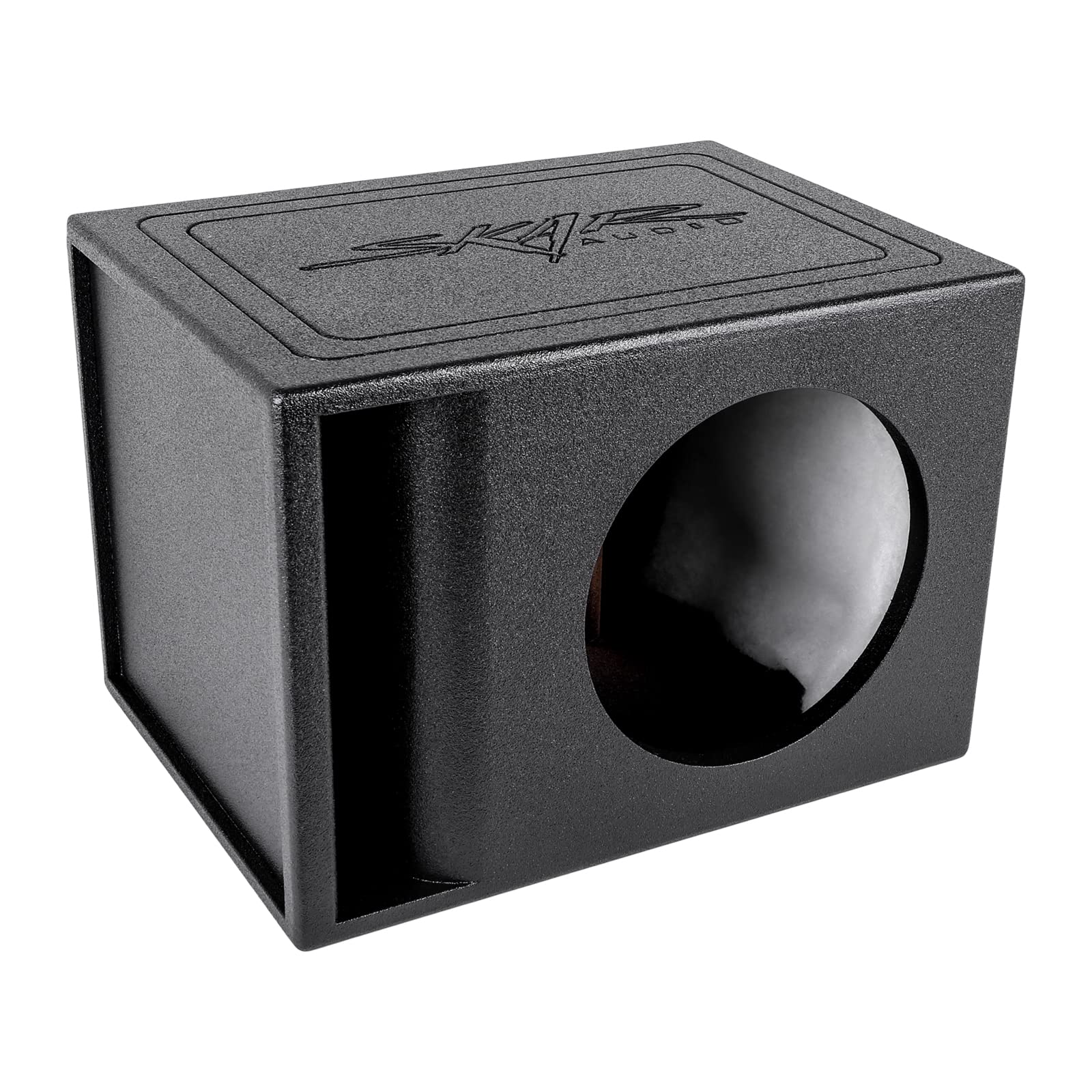 Skar Audio AR1X10V Single 10" Universal Fit Armor Coated Ported Subwoofer Box with Kerf Port