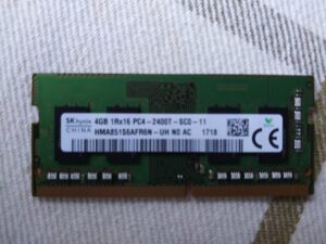 862397-855 / hma851s6afr6n-uh 4gb 2400mhz pc4-17000 1.2v ddr4 sodimm