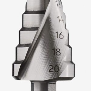 Bosch Professional 260925C138 HSS Step Bit (for Metal and Plastic, Ø 4 – 20 mm, Length 70.5 mm, Drill Accessories)