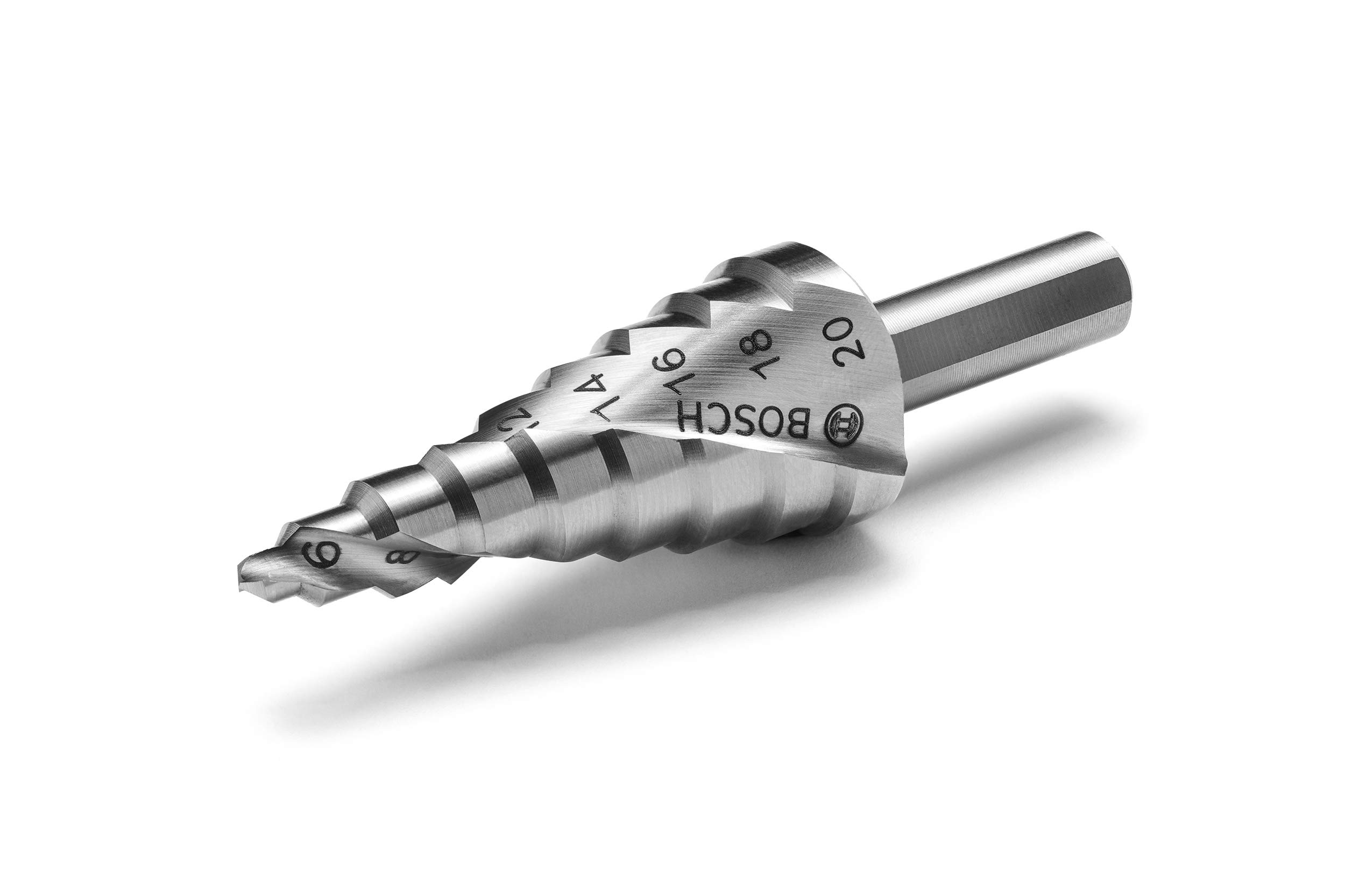 Bosch Professional 260925C138 HSS Step Bit (for Metal and Plastic, Ø 4 – 20 mm, Length 70.5 mm, Drill Accessories)