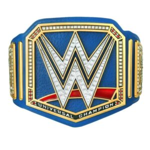 wwe authentic wear universal championship blue commemorative title belt