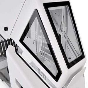 Thermaltake AH T600 Snow Helicopter Styled Open Frame Tempered Glass Swing Door E-ATX Full Tower Case CA-1Q4-00M6WN-00