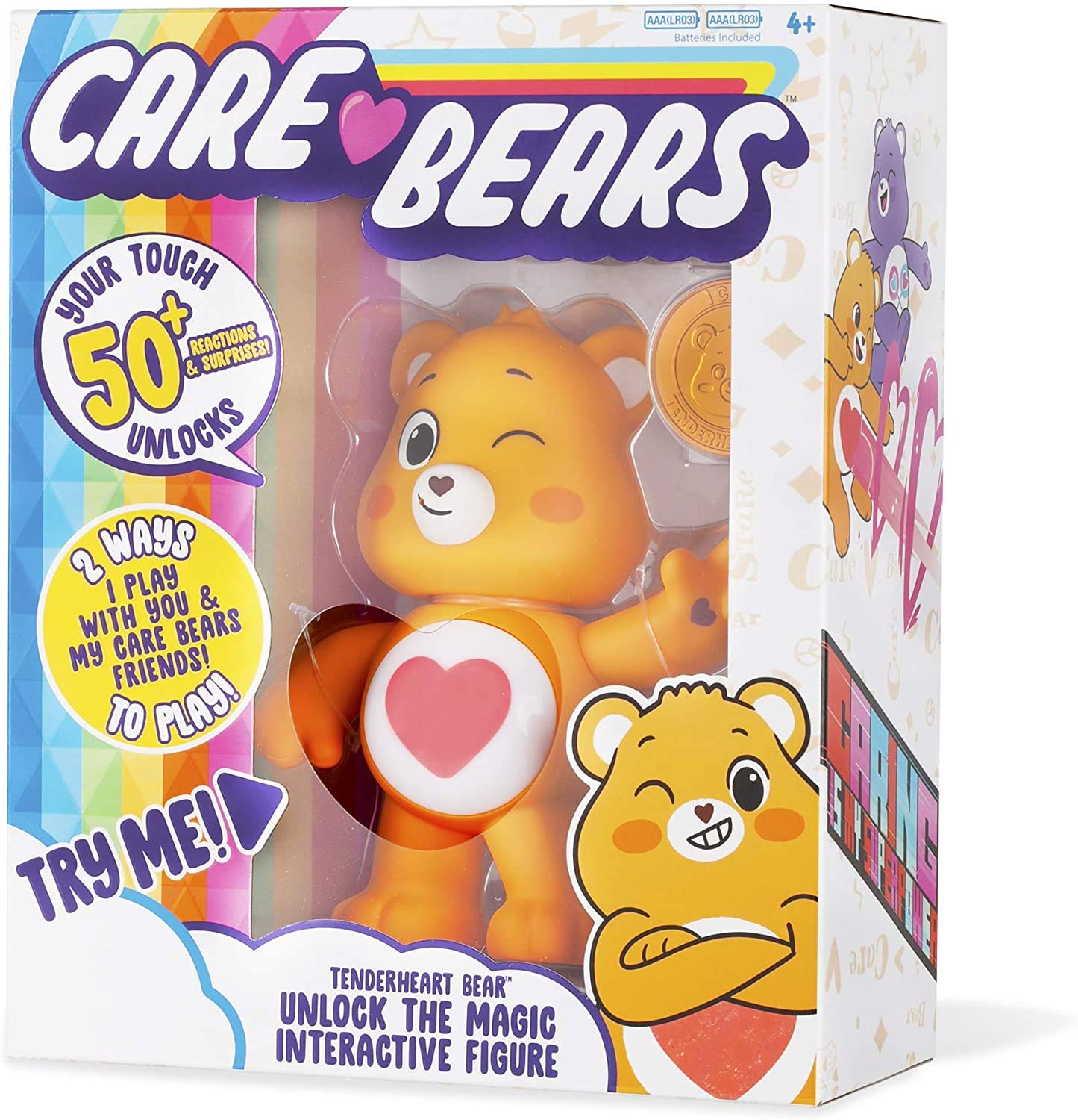 Care Bears Tenderheart Bear Interactive Collectible Figure , White