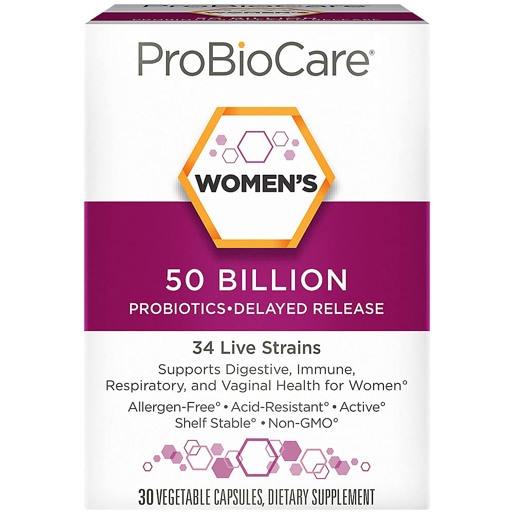 Probiotic for Women - 50 Billion CFUs - Supports Digestive & Vaginal Health (30 Vegetable Capsules)