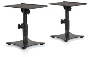 gator frameworks desktop studio monitor and speaker stand - set of 2 (gfwspkstmndsk)