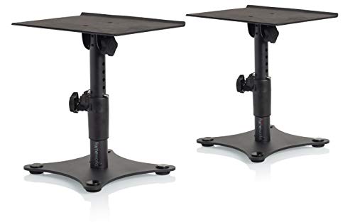 Gator Frameworks Desktop Studio Monitor and Speaker Stand - Set of 2 (GFWSPKSTMNDSK)