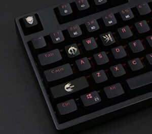 mugen custom genji overwatch gaming keycaps set for cherry mx switches - fits most mechanical gaming keyboards - with keycap puller