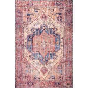 nuLOOM Leslie Transitional Printed Accent Rug, 3x5, Peach