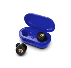 soar nfl true wireless earbuds, los angeles rams