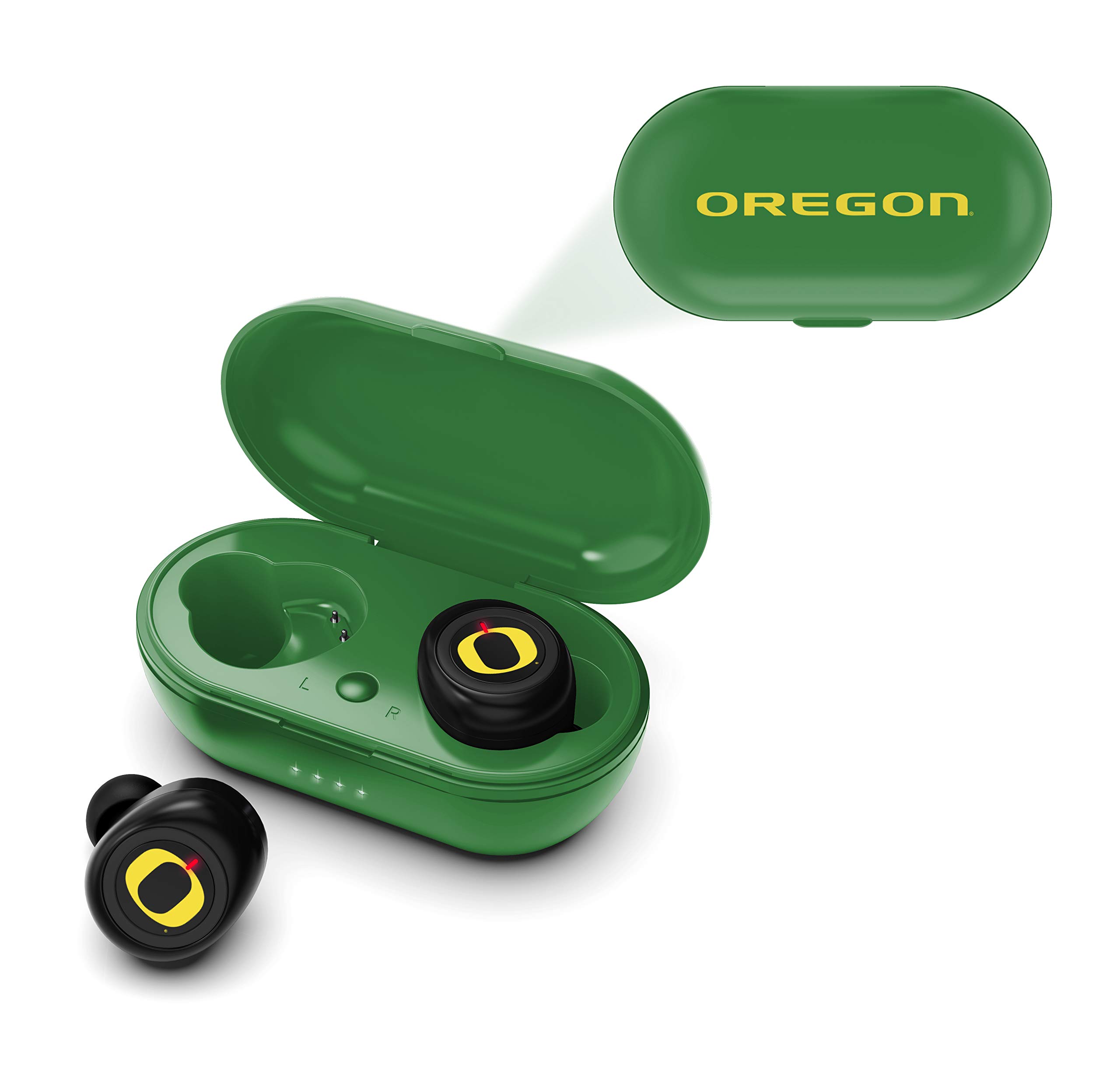 NCAA Oregon Ducks True Wireless Earbuds, Team Color