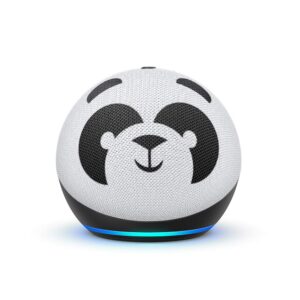 echo dot (4th gen, 2020 release) kids | designed for kids, with parental controls | panda