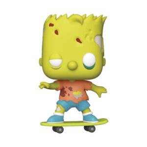 funko pop! animation: simpsons - zombie bart, multicolor, 3.75 inches (50139)