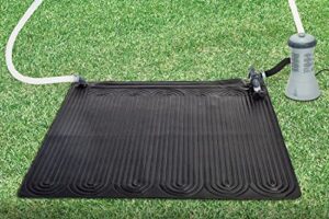 intex 28685e solar mat above ground swimming pool water heater for 8,000 gph pool, black (4 pack)