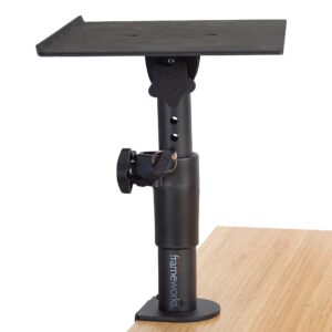 Gator Frameworks Desktop Clamp-On Studio Monitor and Speaker Stand - Set of 2 (GFWSPKSTMNDSKCMP)