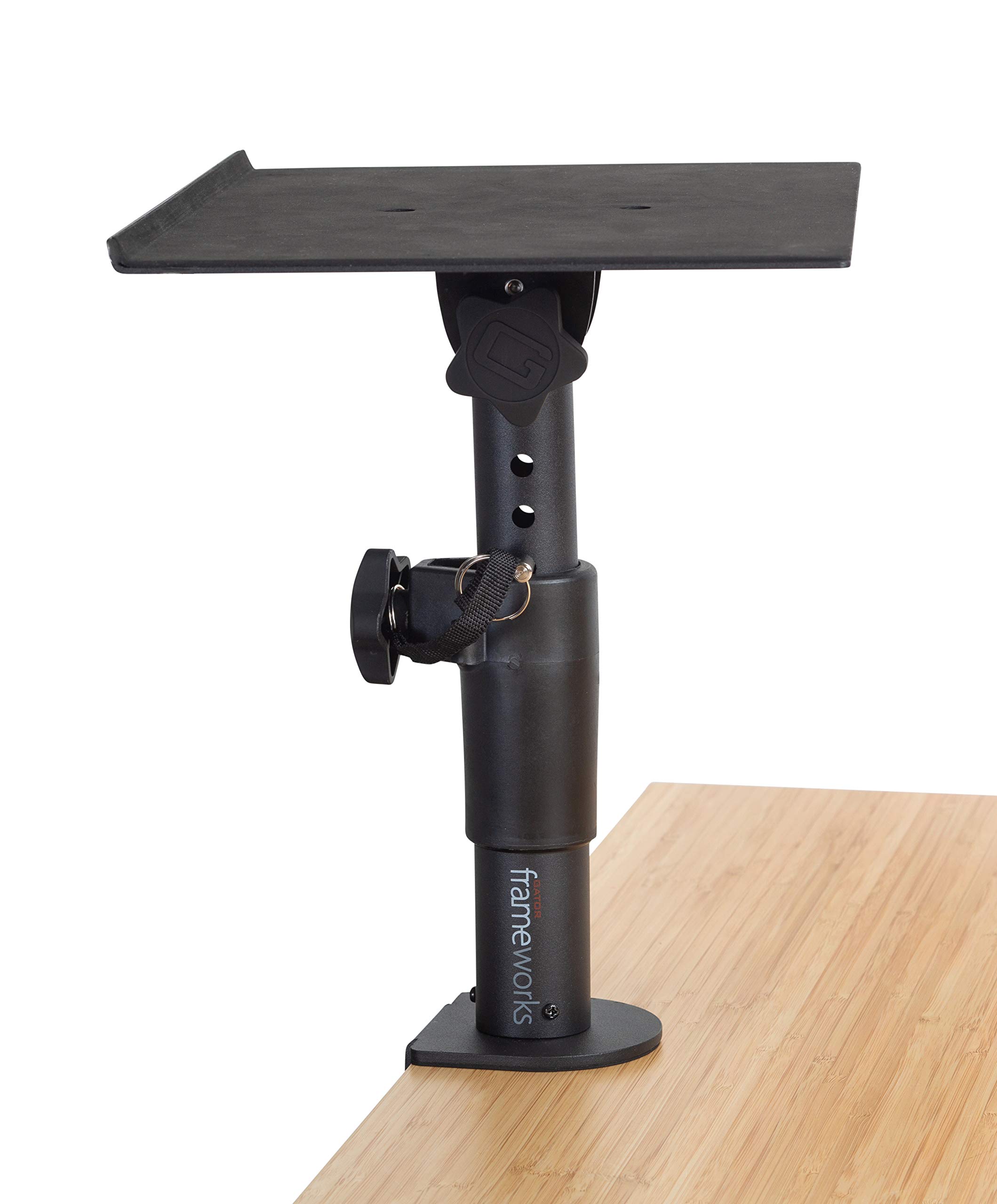 Gator Frameworks Desktop Clamp-On Studio Monitor and Speaker Stand - Set of 2 (GFWSPKSTMNDSKCMP)