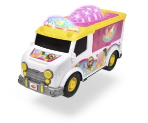 dickie toys - 12 inch ice cream van, white/yellow