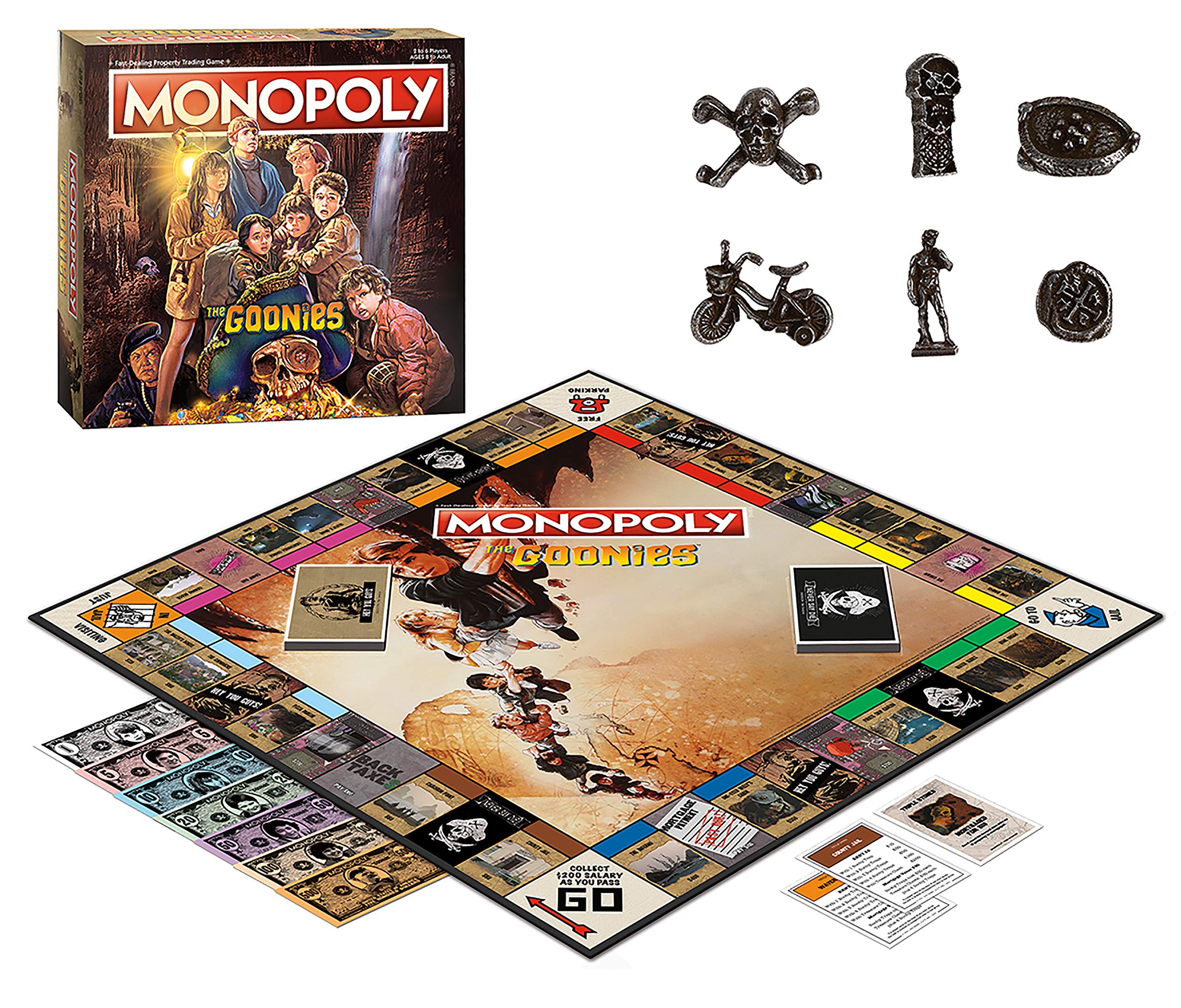 Monopoly® The Goonies | Based on The 80s Adventure Classic Film | Collectible Monopoly Game Featuring Familiar Locations and Iconic Moments