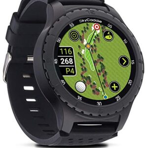 SkyCaddie LX5, GPS Golf Watch with Touchscreen Display and HD Color CourseView Maps, Black, Small