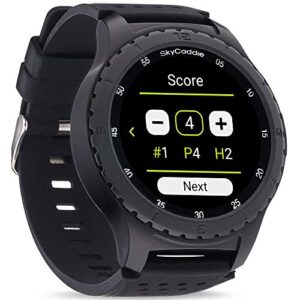 SkyCaddie LX5, GPS Golf Watch with Touchscreen Display and HD Color CourseView Maps, Black, Small