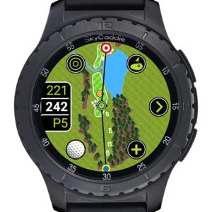 SkyCaddie LX5, GPS Golf Watch with Touchscreen Display and HD Color CourseView Maps, Black, Small