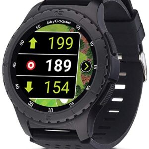 SkyCaddie LX5, GPS Golf Watch with Touchscreen Display and HD Color CourseView Maps, Black, Small