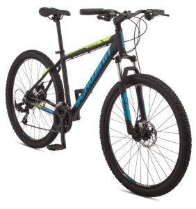 schwinn mesa 2 adult mountain bike, 21 speeds, 27.5-inch wheels, small aluminum frame, black