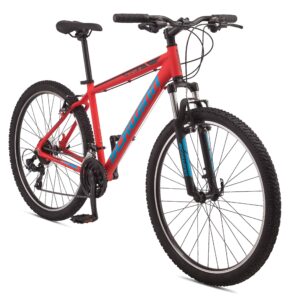 schwinn mesa 3 adult mountain bike, 21 speeds, 27.5-inch wheels, large aluminum frame, red