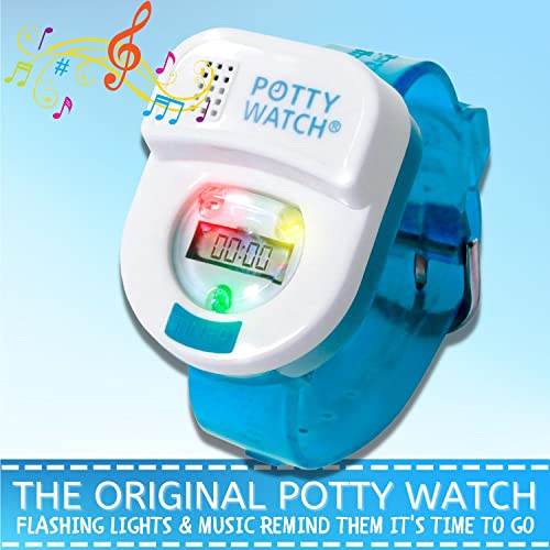 Meet Potty Watch The 1st Watch Made to Help Your Child Potty Train (Lights & Music for Fun 30, 60 or 90 Min Reminders), Blue