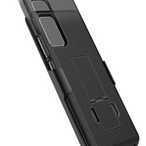 Encased Galaxy S20 Belt Clip Case (2020 DuraClip) Slim Cover with Holster (Samsung S20 6.2) Black