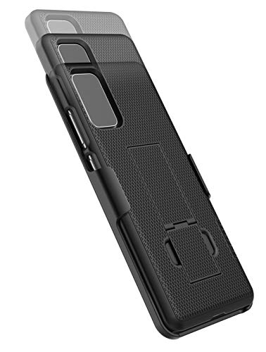 Encased Galaxy S20 Belt Clip Case (2020 DuraClip) Slim Cover with Holster (Samsung S20 6.2) Black