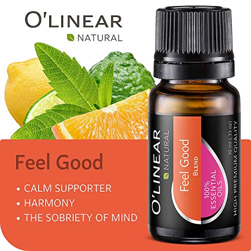 O'linear Essential Oils 6 Blends Set - Perfect for Humidifiers and Diffusers, Aromatherapy Diffuser Oils Scents, Essential Oil Kit for Home Use, Essential Oil Pack with Various Scents