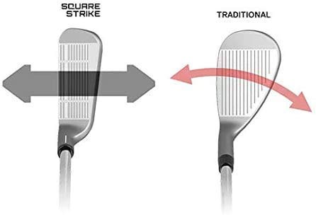 Square Strike Wedge, Black -Right Hand Pitching & Chipping Wedge for Men & Women -Legal for Tournament Play -Engineered by Hot List Winning Designer -Cut Strokes from Your Golf Game Fast