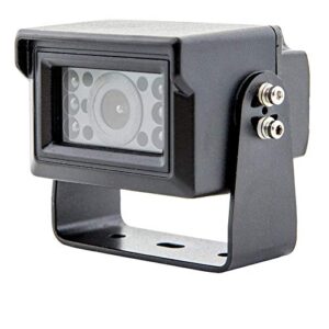 echomaster pcam-835b-ahd mini commercial back-up camera w/sunshade - black