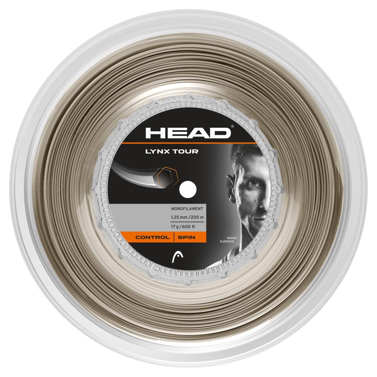 HEAD Lynx Tour Tennis Racket String 660' Reel - 16 Gauge Monofilament Racquet String