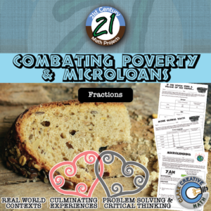 combating poverty & microloans -- fraction -- international - 21st century math project