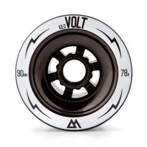 kilovolt 90 mm longboard wheels | large high-quality wheels | designed for speed | diy electric skateboard compatible | set of 4